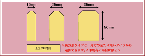 箸帯名入れ印刷面積