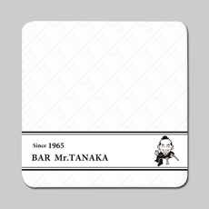 Bar Mr.TANAKA様　空押し+オフセット印刷コースター